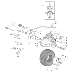 EF 108L/16 K - 2022 - Efco Ride On Mower Transmission Diagram