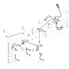 EF 108L/18.5 H - 2017 - Efco Ride On Mower Cutting Plate Lifting Diagram