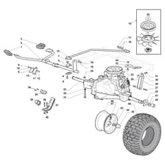 EF 108L/18.5 H - 2017 - Efco Ride On Mower Transmission Diagram
