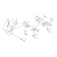 EF 109L/16 K - 2024 - Efco Ride On Mower Cutting Plate Lifting Diagram