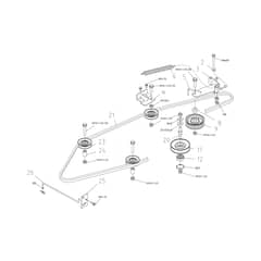 EF 109L/16 K - 2024 - Efco Ride On Mower Transmission Diagram