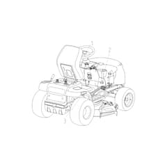 EF 109L/19 K V - 2025 - Efco Ride On Mower Labels Diagram