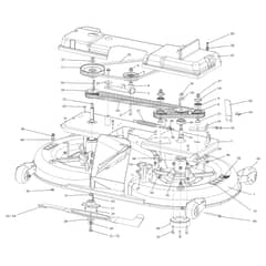 EF 124/22 HP - 2019 - Efco Ride On Mower Mowing Deck Diagram