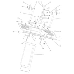 EF 124/22 HP - 2023 - Efco Ride On Mower Chute and collector assy Diagram