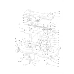 EF 124/24 KH (K2400AVD V-Twin) - 2016 - Efco Ride On Mower Cutting Plate Diagram