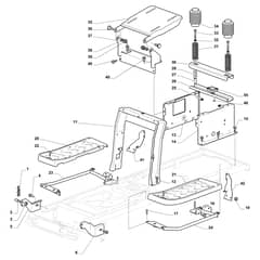 EF 84/14.5 K H - 2021 - Efco Ride On Mower Frame 01 Diagram