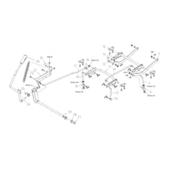 EF 86R/12.5 K M - 2025 - Efco Ride On Mower Cutting Plate Lifting Diagram
