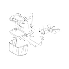 EF 86R/12.5 K M - 2025 - Efco Ride On Mower Grassbag Diagram