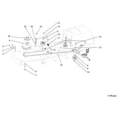 EF 92/13H - 2017 - Efco Ride On Mower Clutch pulley Diagram