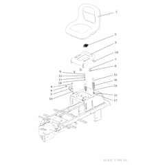 EF 92/13H - 2018 - Efco Ride On Mower Hood 01 Diagram