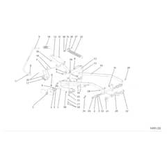 EF 92/13H - 2019 - Efco Ride On Mower Mowing control Diagram