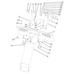 EF 92/13H - 2024 - Efco Ride On Mower Chute and collector assy Diagram