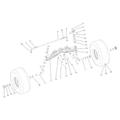 EF 92/16H (VICTUS) - 2024 - Efco Ride On Mower Front axle Diagram