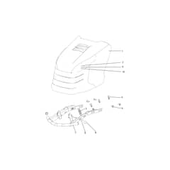 EF 92/16H (VICTUS) - 2024 - Efco Ride On Mower Hood 02 Diagram