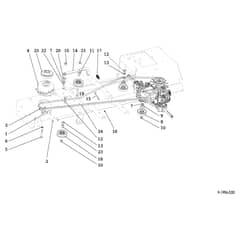 EF 92/24 KH (K2400AVD TWIN) - 2017 - Efco Ride On Mower Clutch pulley Diagram
