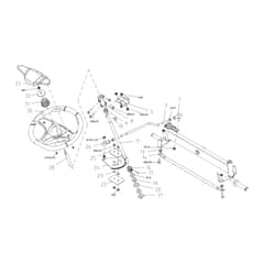EF 92R/16 K - 2025 - Efco Ride On Mower Steering Diagram