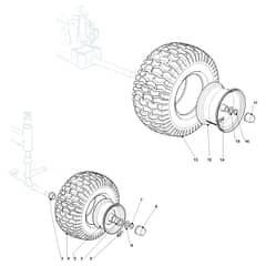 EF 93/16.5 K - 2020 - Efco Ride On Mower Wheel Diagram