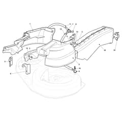 EF 93/16 K - 2019 - Efco Ride On Mower Guards Diagram