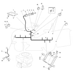 EF 93/16 K - 2020 - Efco Ride On Mower Electrical Parts Diagram