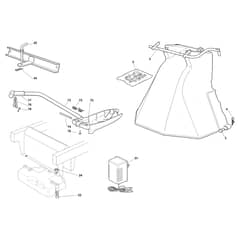 EF 93/16 K - 2021 - Efco Ride On Mower Options Diagram