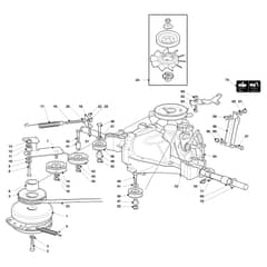 EF 93/16 K - 2022 - Efco Ride On Mower Transmission Diagram