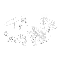 EF 95/16 K - 2023 - Efco Ride On Mower Front axle Diagram