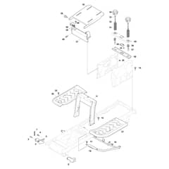 EF 98L/14.5 K H - 2022 - Efco Ride On Mower Frame Diagram