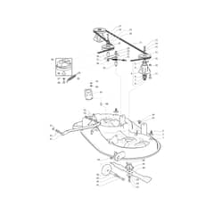 EF 98L/14.5 K H - 2023 - Efco Ride On Mower Mowing Deck Diagram