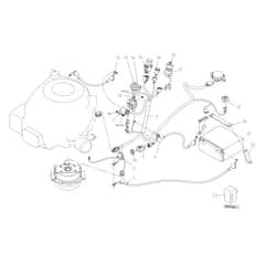 EF 99L/12.5 K M - 2025 - Efco Ride On Mower Electrical Parts Diagram