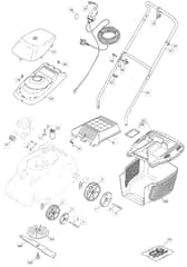 EL 33 - 2005 - 12-4521-53 - Mountfield Rotary Mower Main Assembly Diagram