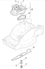 EL 340 - 2014 - 294340063/BQ - Mountfield Rotary Mower Blade Diagram
