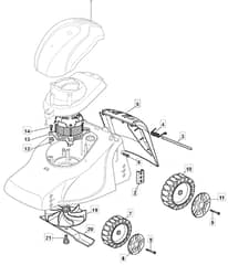 EL 350 - 2008-2013 - 297353653/UM8 - Mountfield Rotary Mower Blade Diagram