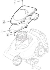EL 350 - 2008-2013 - 297353653/UM8 - Mountfield Rotary Mower Motor Cover Diagram