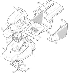 EL 360 - 2011 - 294360663/M11 - Mountfield Rotary Mower Blade Diagram