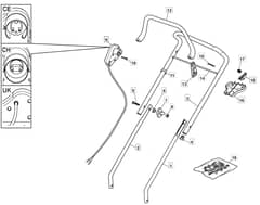 EL 370 - 2010 - 297591553/M09 - Mountfield Rotary Mower Handle Diagram