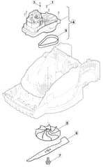 EL 380 - 2014 - 294380063/BQ - Mountfield Rotary Mower Blade Diagram