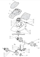 EL 3900 - 2008 - 297591653/M08 - Mountfield Rotary Mower Blade Diagram