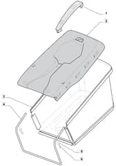 EL 3900 - 2008 - 297591653/M08 - Mountfield Rotary Mower Grass Bag Diagram