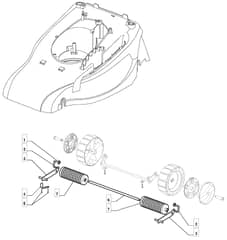EL 3900 R - 2008 - 297591753/M08 - Mountfield Rotary Mower Roller Diagram