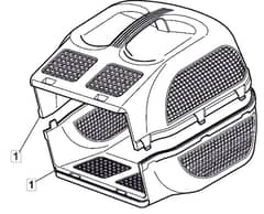EL 390 - 2007 - 297393653/ME7 - Mountfield Rotary Mower Grass Bag Diagram