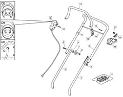 EL 390 - 2007 - 297393653/ME7 - Mountfield Rotary Mower Handle Diagram