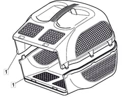 EL 390 - 2006-2007 - 297393653/MO6 - Mountfield Rotary Mower Grass Bag Diagram