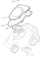 EL 390 - 2006-2007 - 297393653/MO6 - Mountfield Rotary Mower Motor Cover Diagram