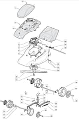 EL 390 R - 2008 - 297591753/BQ - Mountfield Rotary Mower Blade Diagram