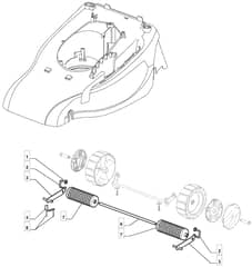 EL 390 R - 2008 - 297591753/UM8 - Mountfield Rotary Mower Roller Diagram