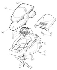 EL 410 - 2007 - 294410663/BQ - Mountfield Rotary Mower Blade Diagram