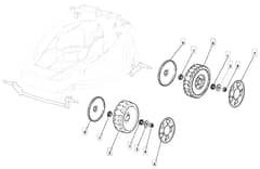 EL 410 - 2007 - 294410663/BQ - Mountfield Rotary Mower Wheels Diagram