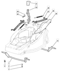 EL 410 - 2010 - 294410663/M10 - Mountfield Rotary Mower Height Adjusting Diagram