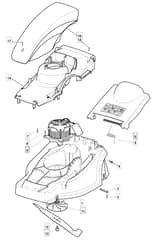 EL 410 - 2008 - 294411663/UM8 - Mountfield Rotary Mower Blade Diagram