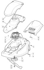 EL 410 - 2009 - 294411663/UM9 - Mountfield Rotary Mower Blade Diagram